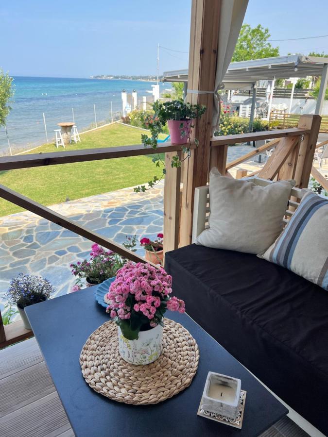 Beachfront Villa Athina Vergia ภายนอก รูปภาพ